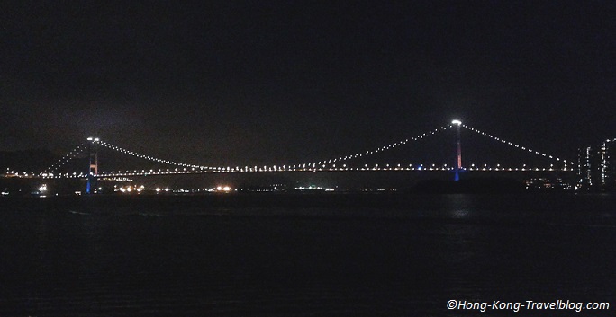 tsing ma bridge night view