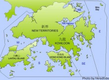 hong kong map by region