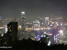 victoria peak hong kong night view